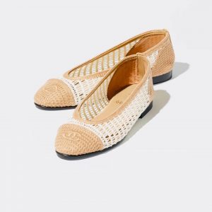 Балетки Chanel из рафии