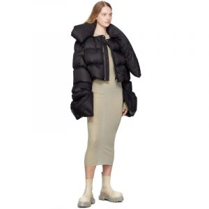 Пуховик Rick Owens с удлиненными рукавами