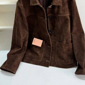 Куртка Miu Miu из замши