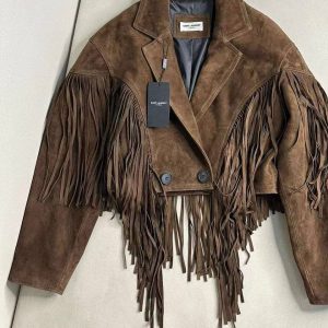 Куртка замшевая Saint Laurent Бохо