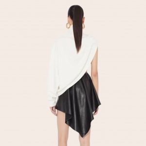 Юбка Alaia кожаная