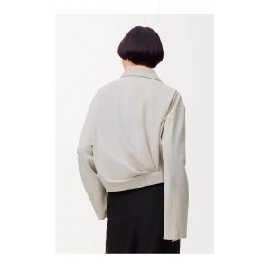 Куртка Loewe с драпировкой из замши