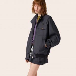 Куртка Miu Miu с накладными карманами