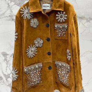 Куртка с кристаллами Miu Miu