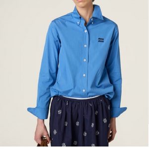 Рубашка Miu Miu на пуговицах