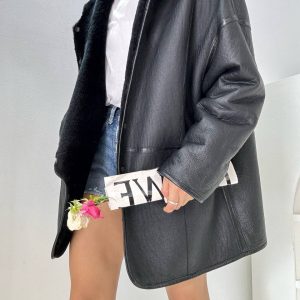 Дублёнка с капюшоном Miu Miu