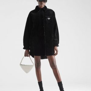 Пальто Prada из овчины