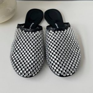 Шлёпанцы Alexander Wang с кристаллами