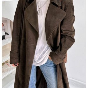 Замшевый тренч The Row