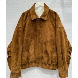 Замшевая куртка Saint Laurent